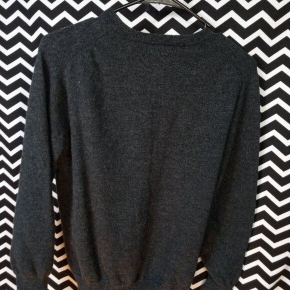 David Bishop 100% extra fine merino wool grey sweater Womens XL - - Picture 2 of 5